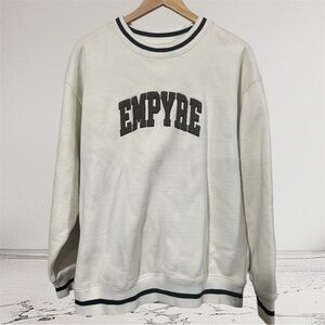 Empyre Cream and Black Men's Sweater